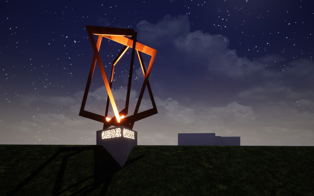 Entrance sign for Garðabær